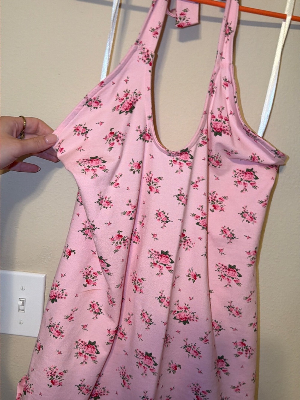 torrid Pink Floral halter Tank Top
